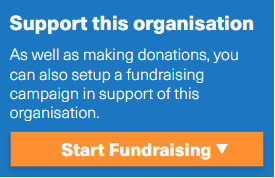 A screenshot of an orange button that reads 'Start Fundraising'